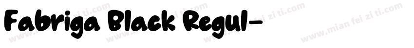 Fabriga Black Regul字体转换